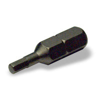 Hex Socket Drive 1/4 Inch Hex Shank 1/8 Inch Tip 1 Inch Length Steel Insert Bit