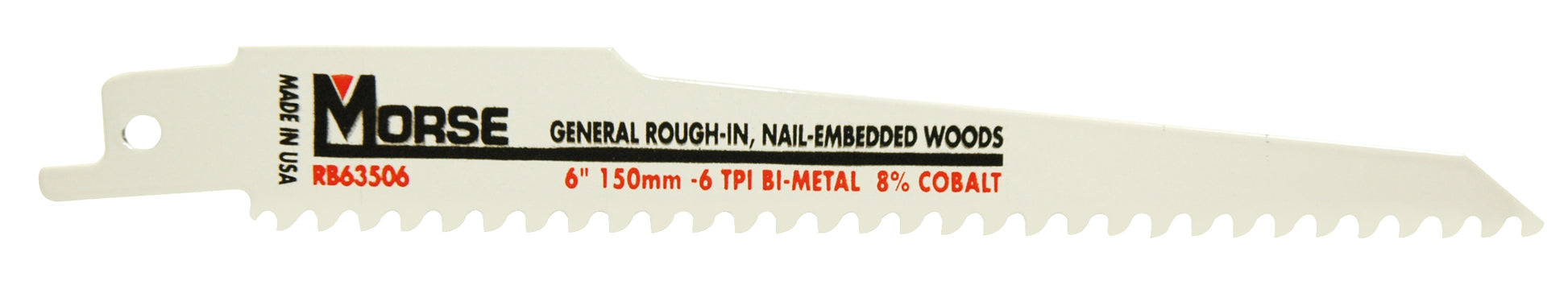 6 Inch x 3/4 Inch 6 Tpi Bi-Metal Master Cobalt� Reciprocating Saw Blade