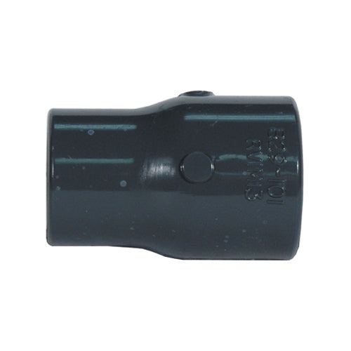 1-1/2 Inch x 1 Inch Socket Sch 80 Dark Gray Pvc Reducing Coupling