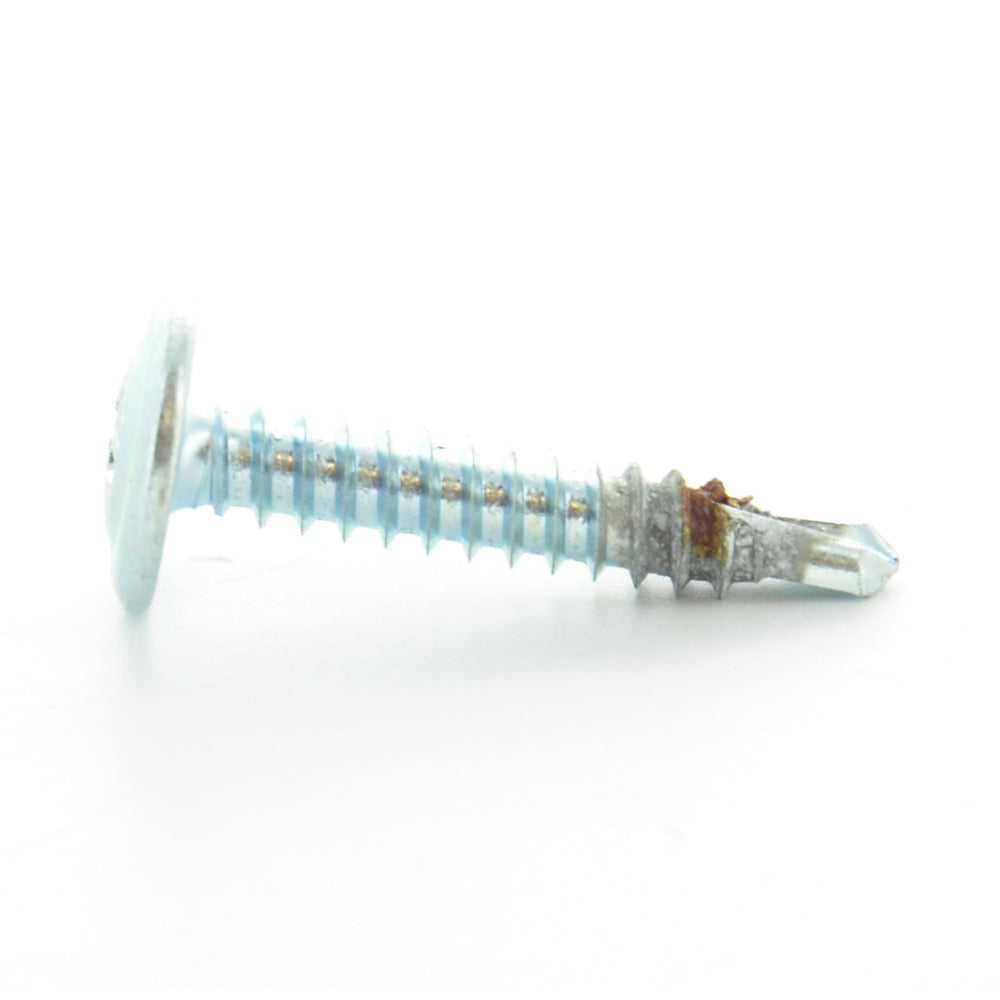 #8-18 x 1-5/8 Inch Zinc Plated Steel #2 Point Modified Truss Head Self-Drilling Tek Screw