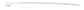 7.5 Inch Economy Self Locking Wire Tie 6/6 Nylon White - 100 Per Pack