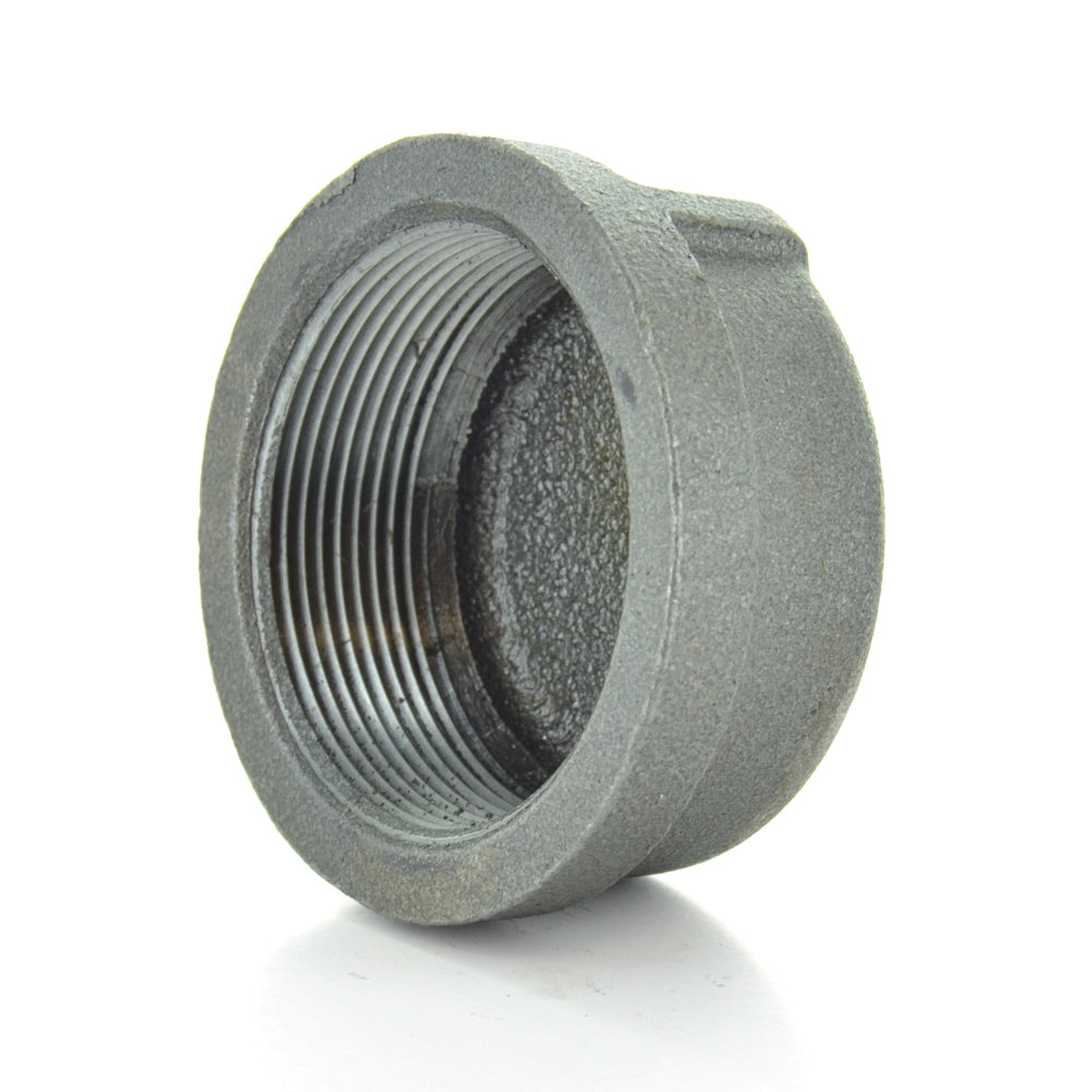 1/4" Schedule 40 Female NPT Black Malleable Iron Pipe End Cap