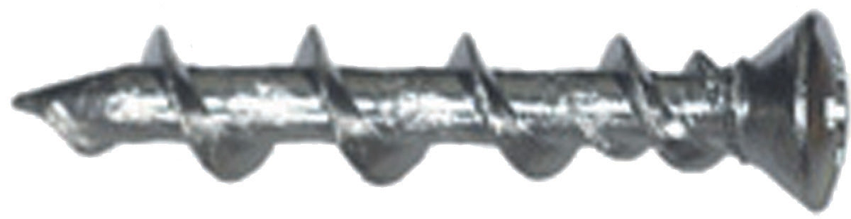 3/16 Inch X 1-1/4 Inch Chrome Plated Concrete Screws Wall-Dog™ Anchor - 100 Per Box
