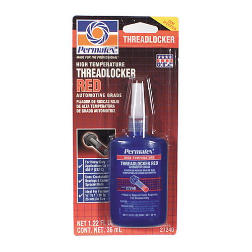 Permatex 272 High Temperature And High Strength Threadlocker Red - 36 Ml