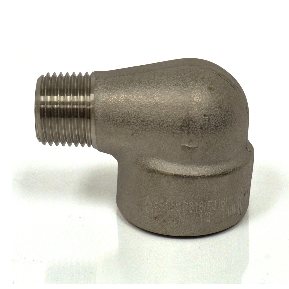 3/4" Schedule 80 316 Stainless Steel Heavy Duty 90 Degree Street Elbow