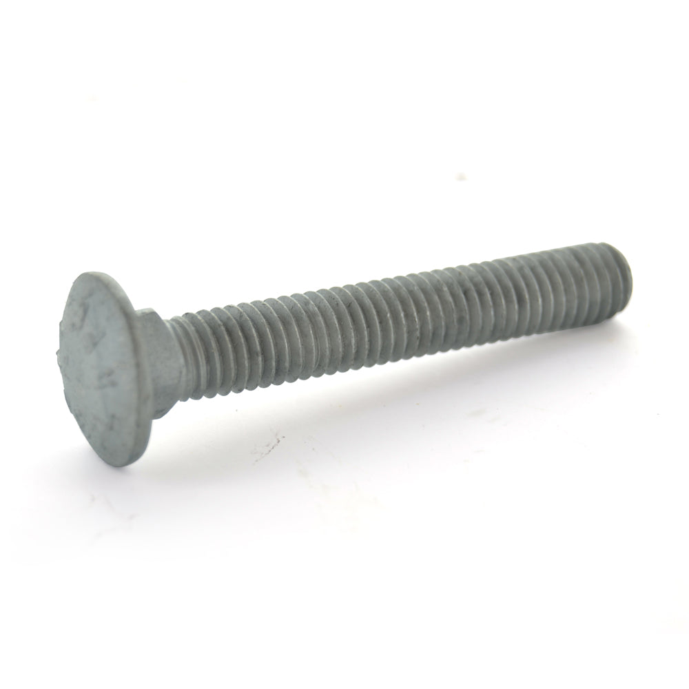 1/2-13 x 2-1/2 Inch Coarse Hot Dip Galvanized A307 Grade A Round Head Carriage Bolt