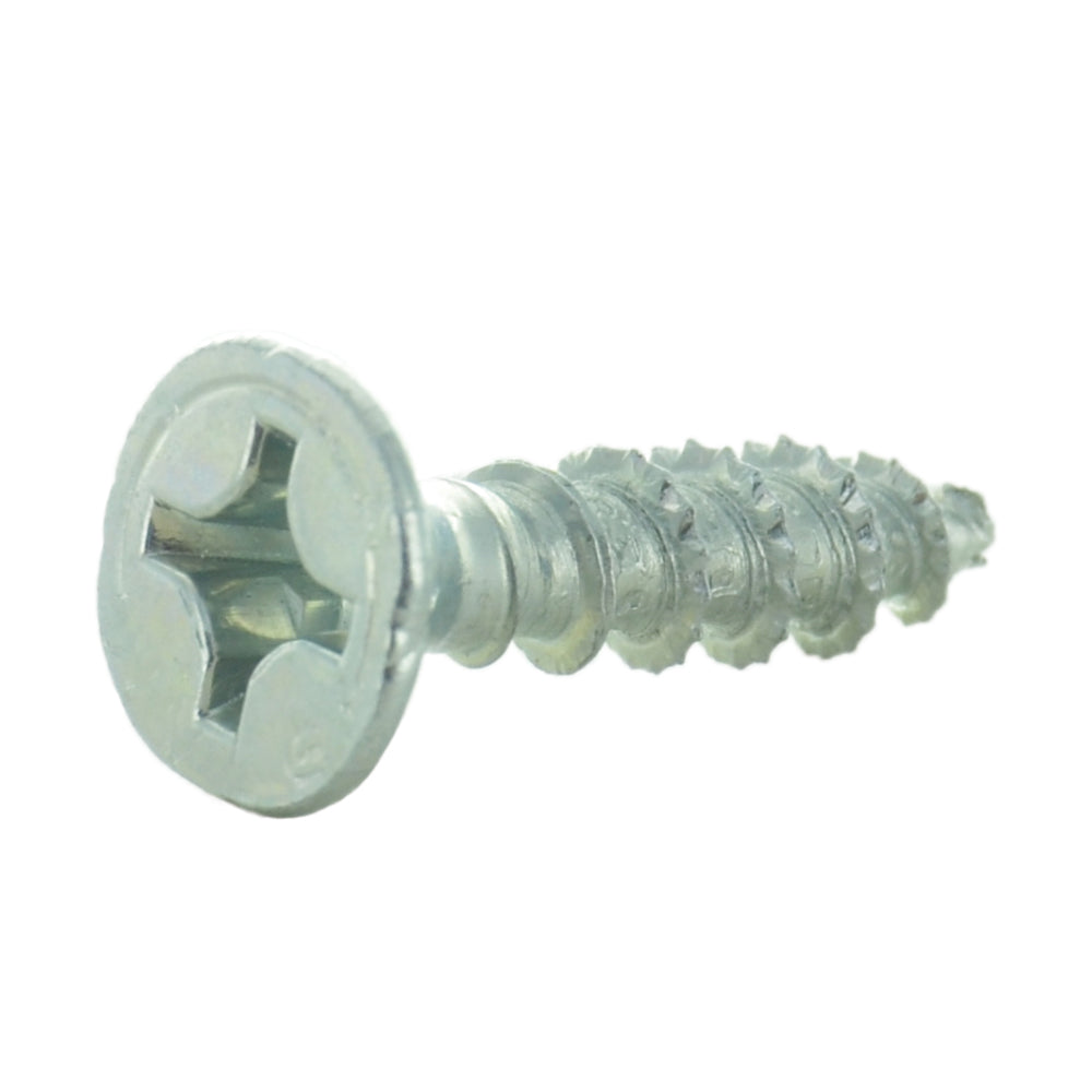 #10 x 3 Inch Max Grip Flat Head Combination Drive Multi Material Contruction Screw Zinc