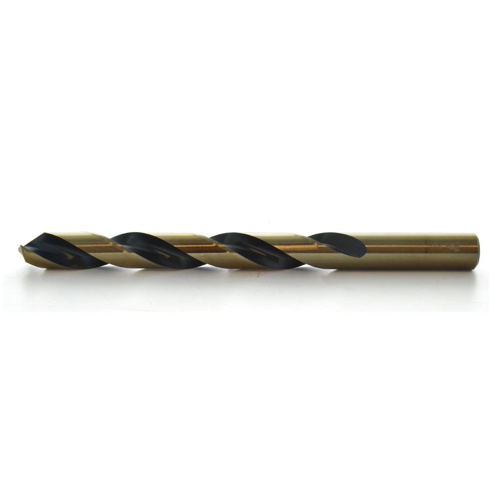 11/64 Inch Tin Coated Jobber Length Drill Titanium Nitride Finish High Speed Steel