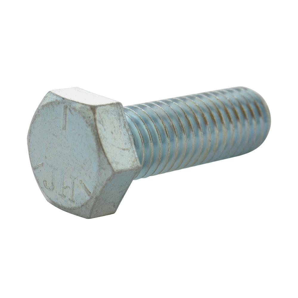9/16-12 x 5-1/2 Inch Coarse Grade 5 Zinc Plated Medium Carbon Steel Hex Head Cap Screw