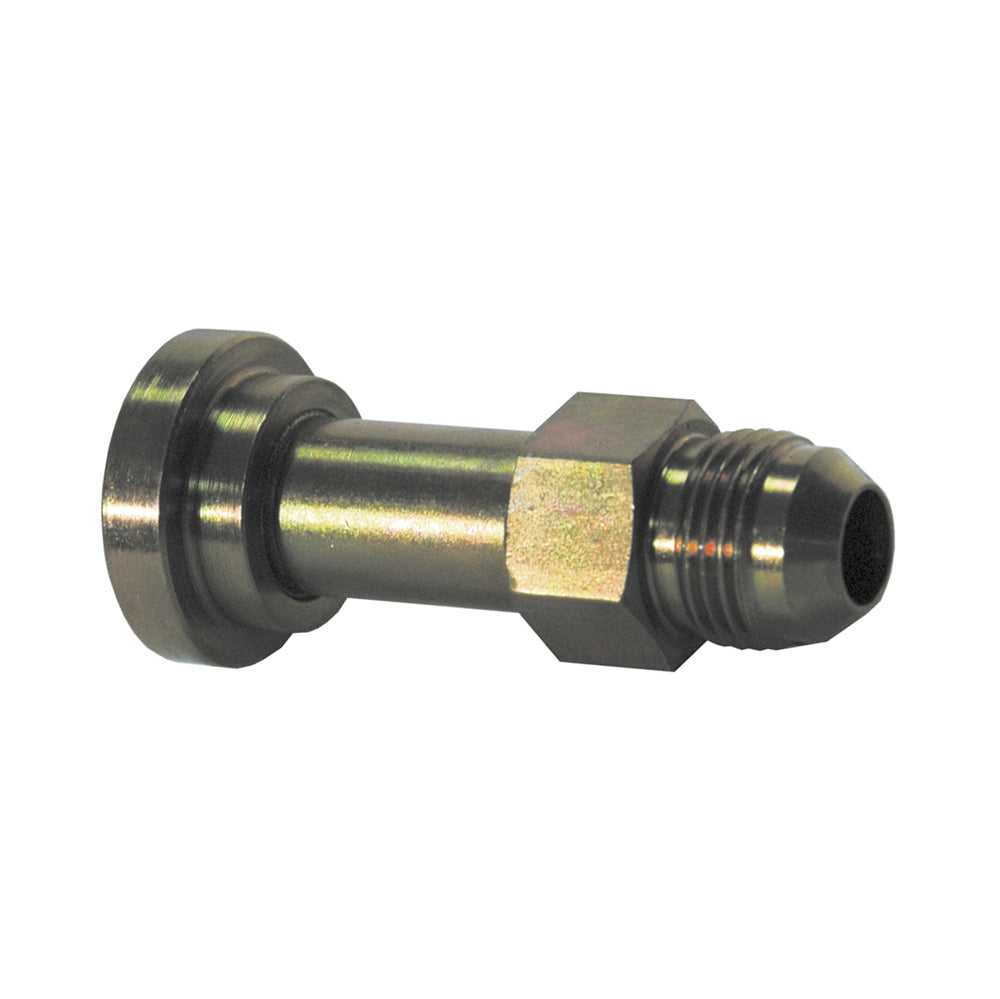 1 Inch 3000 Psi Zinc Plated Yellow Dichromate Low Carbon Steel Code 61 Split Flange To Male 37 Degree JIC Straight Adapter