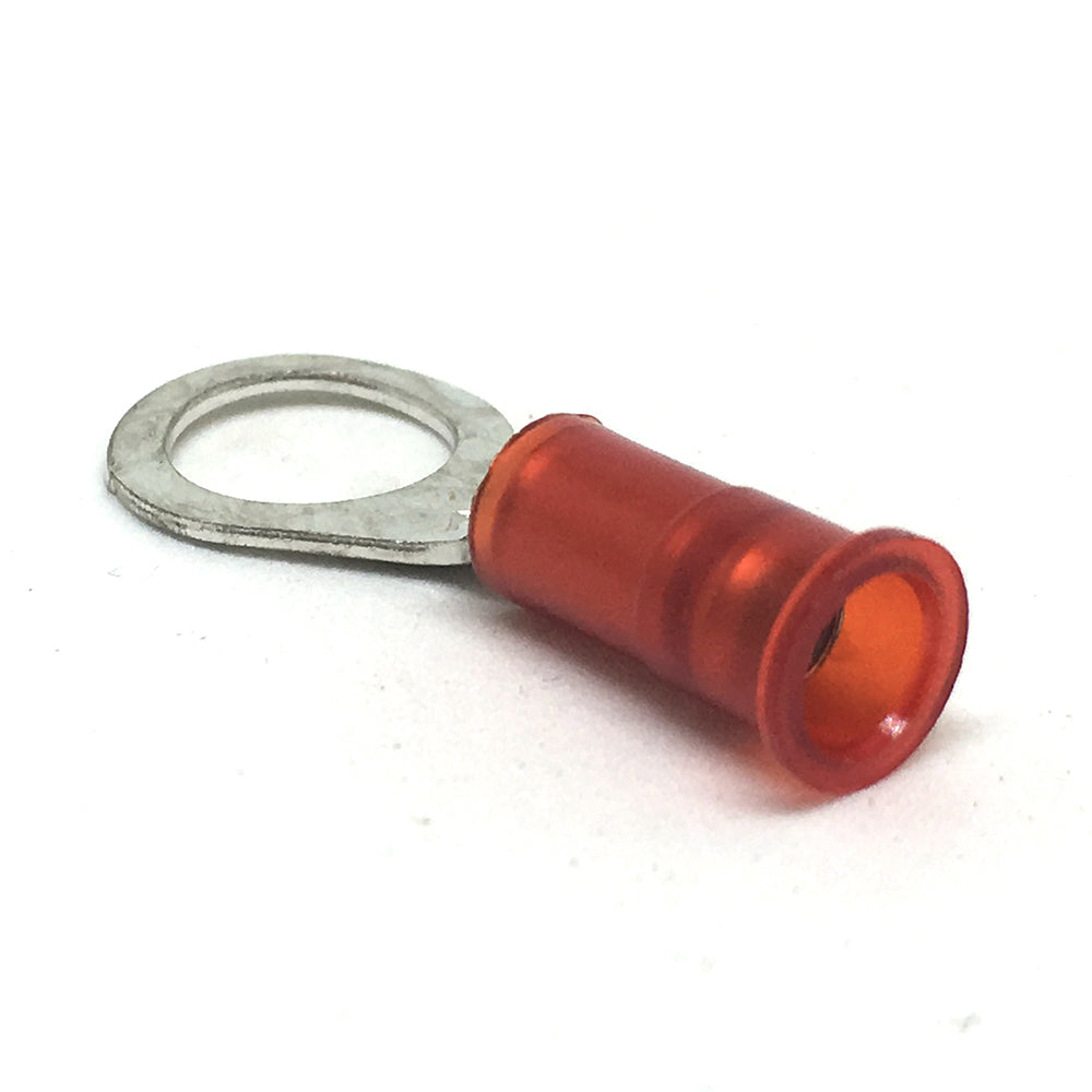 22-18 Gauge Nylon Insulated Ring Terminal Red 5/16 Inch Stud
