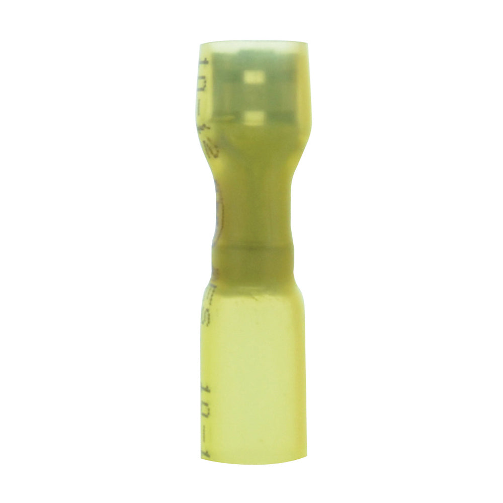 12-10 Gauge Lead Free Heat Shrink- Crimp & Solder Fully Insulated Female Disconnect 1/4 Inch Tab Yellow