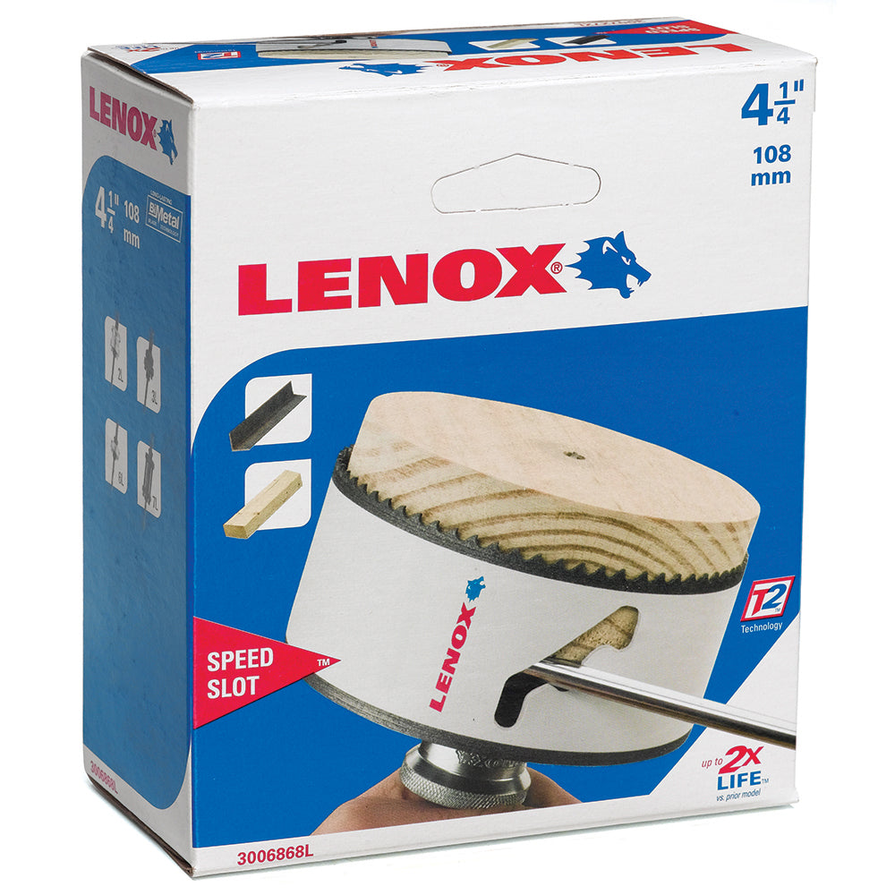 4-1/4 Inch X 1-1/2 Inch Bi-Metal Speed Slot Hole Saw Lenox