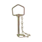 1/2 Inch x 4-1/4 Inch Zinc Plated Yellow Steel Forged Hitch Pin