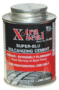 32 oz X-Tra Seal Heavy-Duty Super-Blu Vulcanizing Cement Flammable