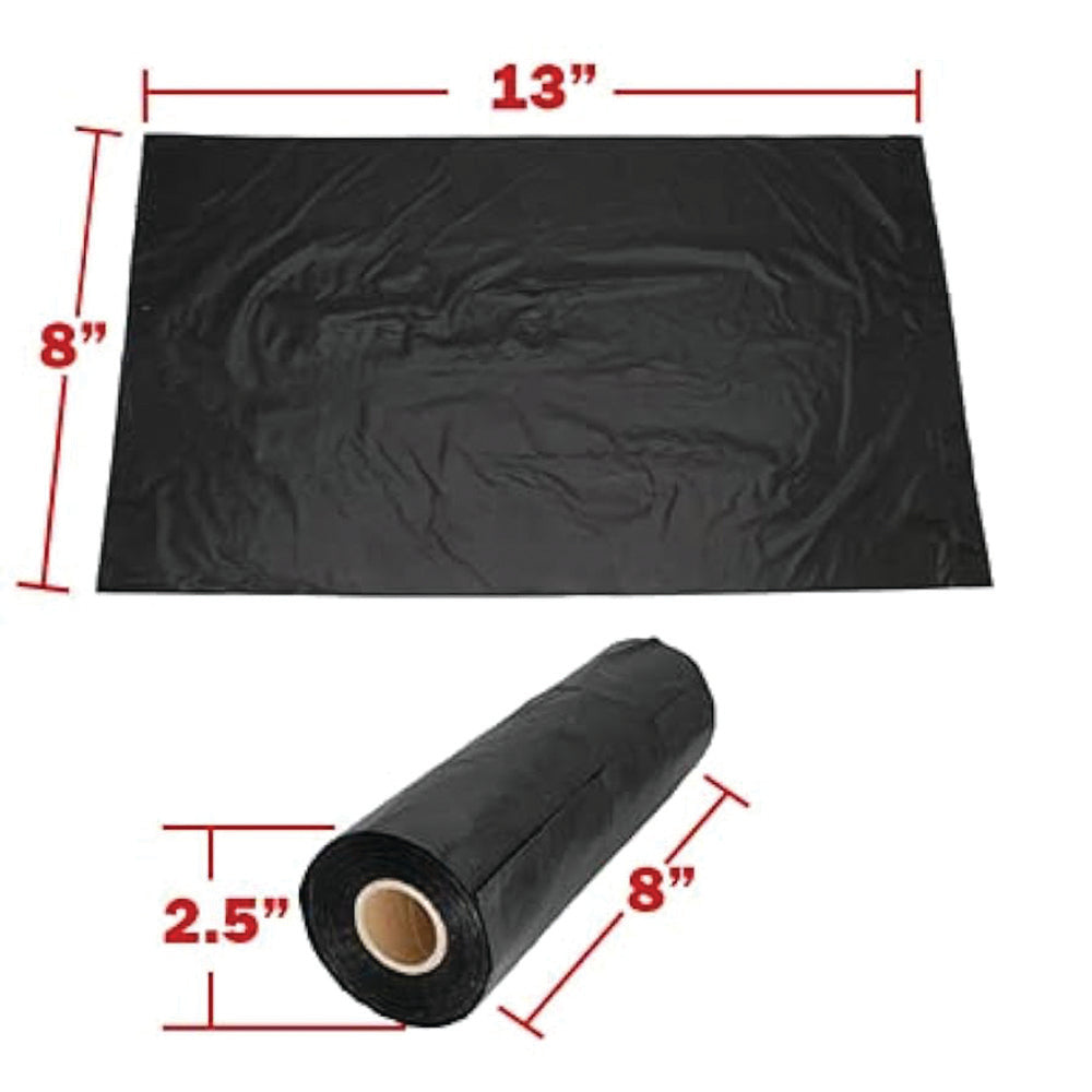 Heavy Duty Black Dog Waste Bags 8"X13"6000 Bags (30 Boxes Of 200 Bags)