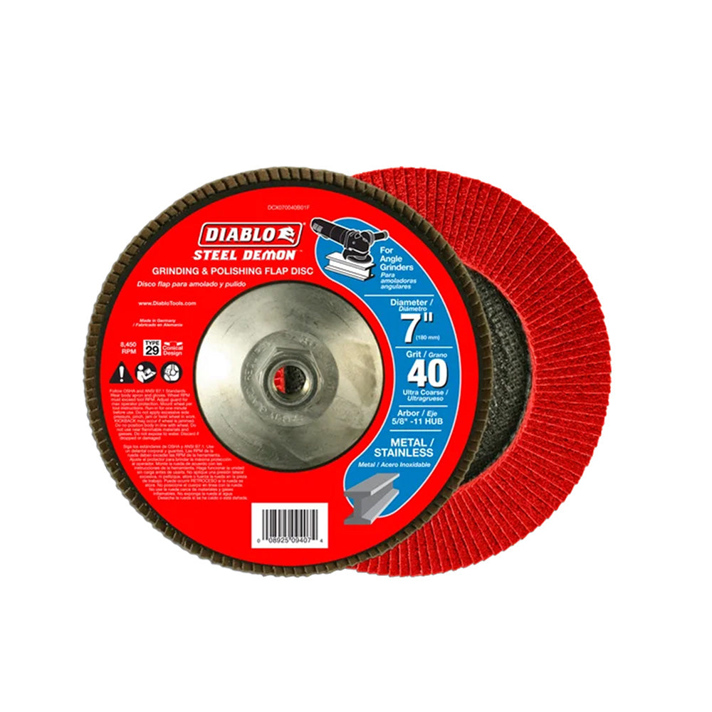 7X40Gr Stl Demon Flap W/Hub