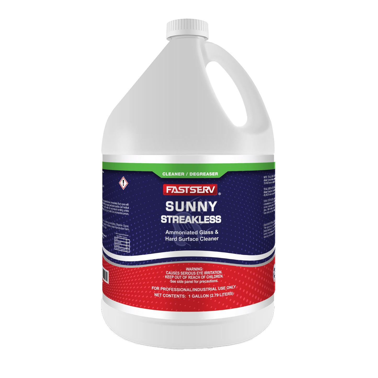Fastserv Sunny Streakless Hard Surface And Glass Cleaner - 1 Gallon Bottle
