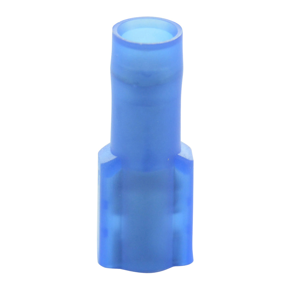 16-14 Gauge Female Quick Disconnect 3/16" Tab Ultra-Tuff Fully Insulated Nylon Blue