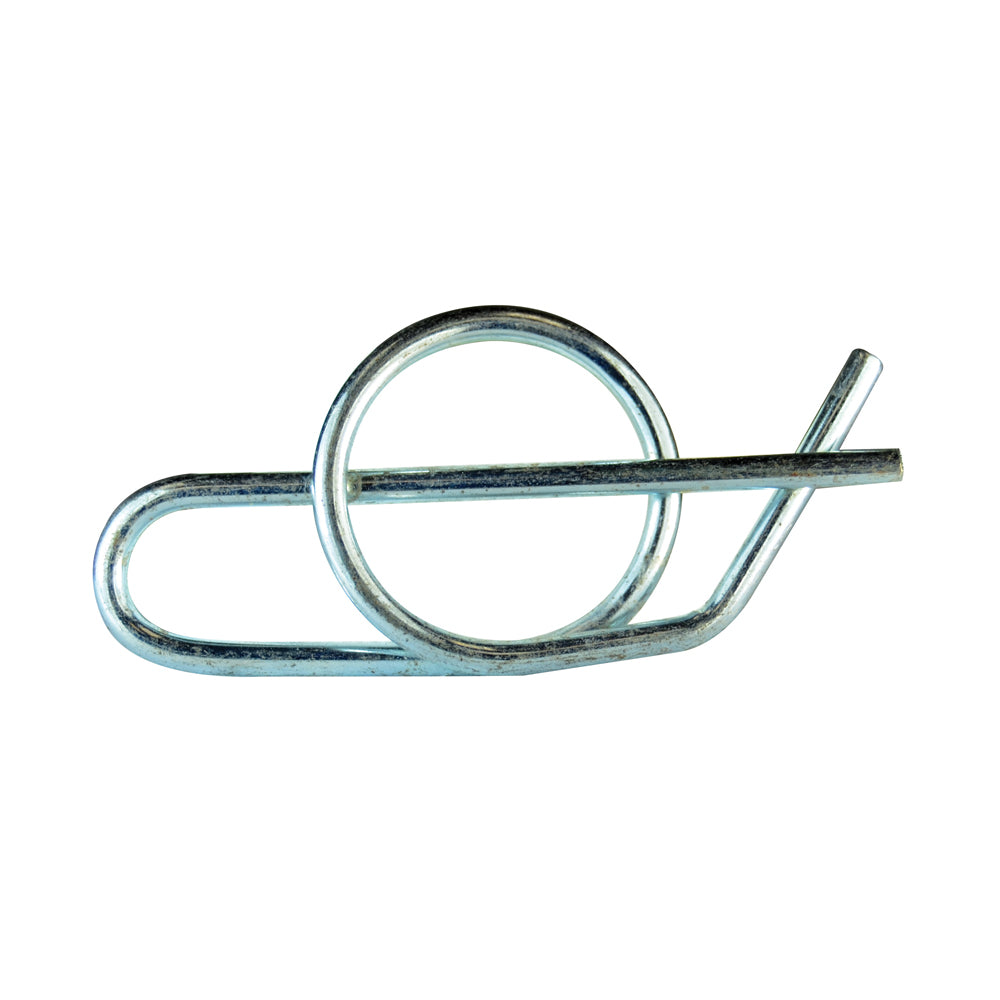 1.69 Inch Locking Cotter Pin Fits Shaft 5/8 Inch Regular Zinc Coated Ring Clip
