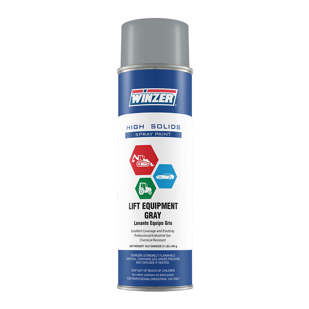 Winzer High Solids Gloss Lift Equipment Gray (Genie Lift) Spray Paint 16 Oz Net Wt - Aerosol