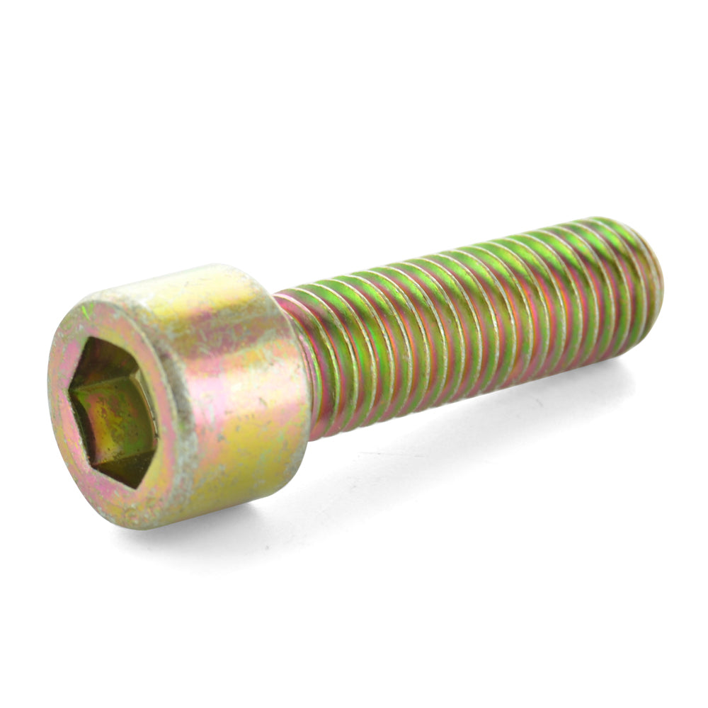 M8 x 1.25 x 16 Mm Coarse Yellow Zinc Alloy Steel Socket Cap Screw