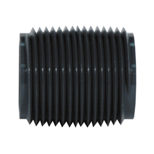 1/2 Inch x 5 Inch Mpt x Mpt Sch 80 Dark Gray Pvc Nipple