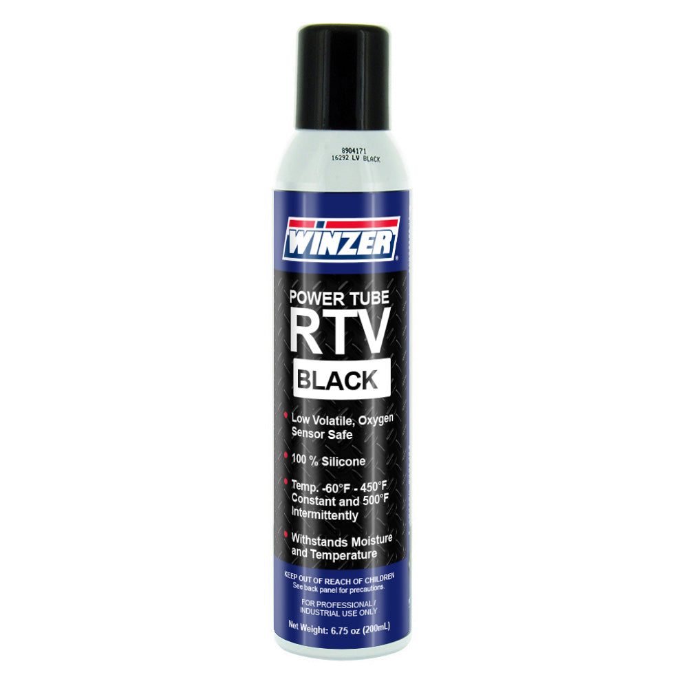 Winzer Power Tube RTV Silicone Black - 6.75 Oz Net Weight - Aerosol