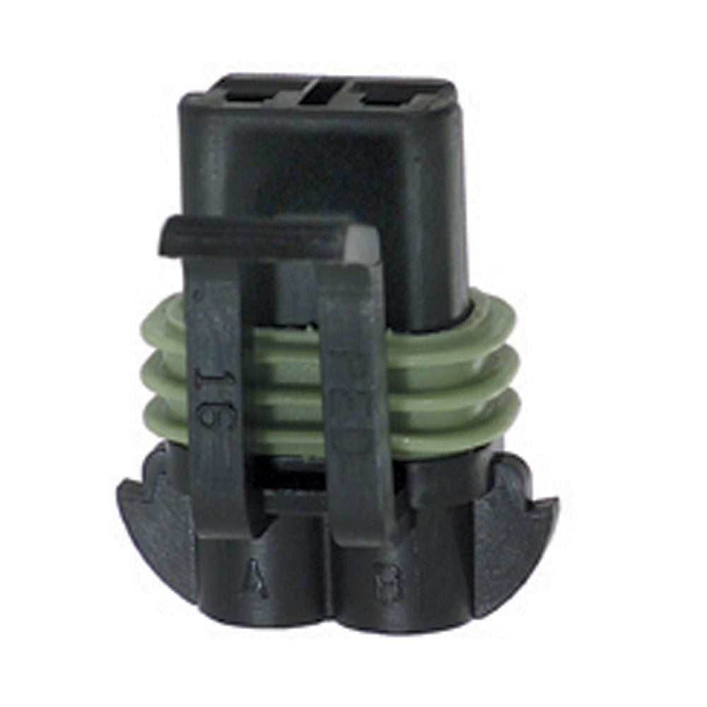 2.8 Mm Blade Black Nylon Metri-Pack 280 Series Sealed Crimp 2 Way Female Connector Assembly
