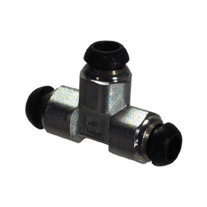 M4 Nickel Plated Brass Push-In Tube Union Tee