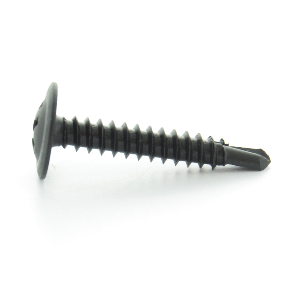 #8-18 x 3/4 Inch Black Oxide Steel #2 Point Modified Truss Head Self-Drilling Tek Screw