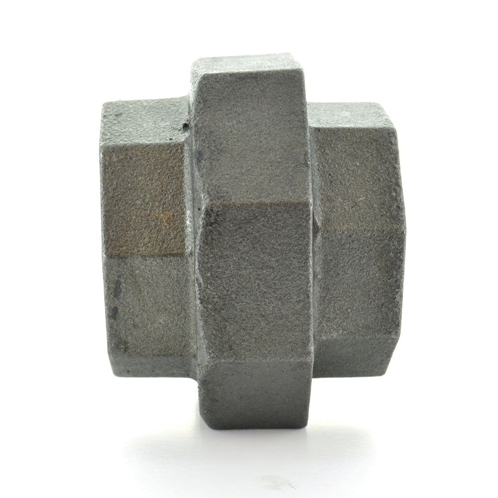 1" Schedule 40 Female NPT Black Malleable Iron Ground Joint Union