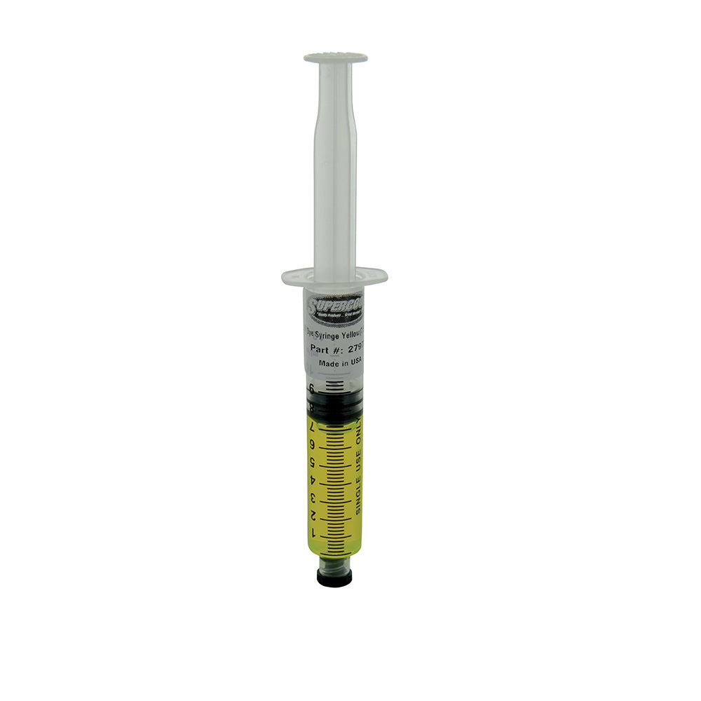 1/4 Oz Super Dye Syringes Approved For All A/C Systems - 6 Per Pack