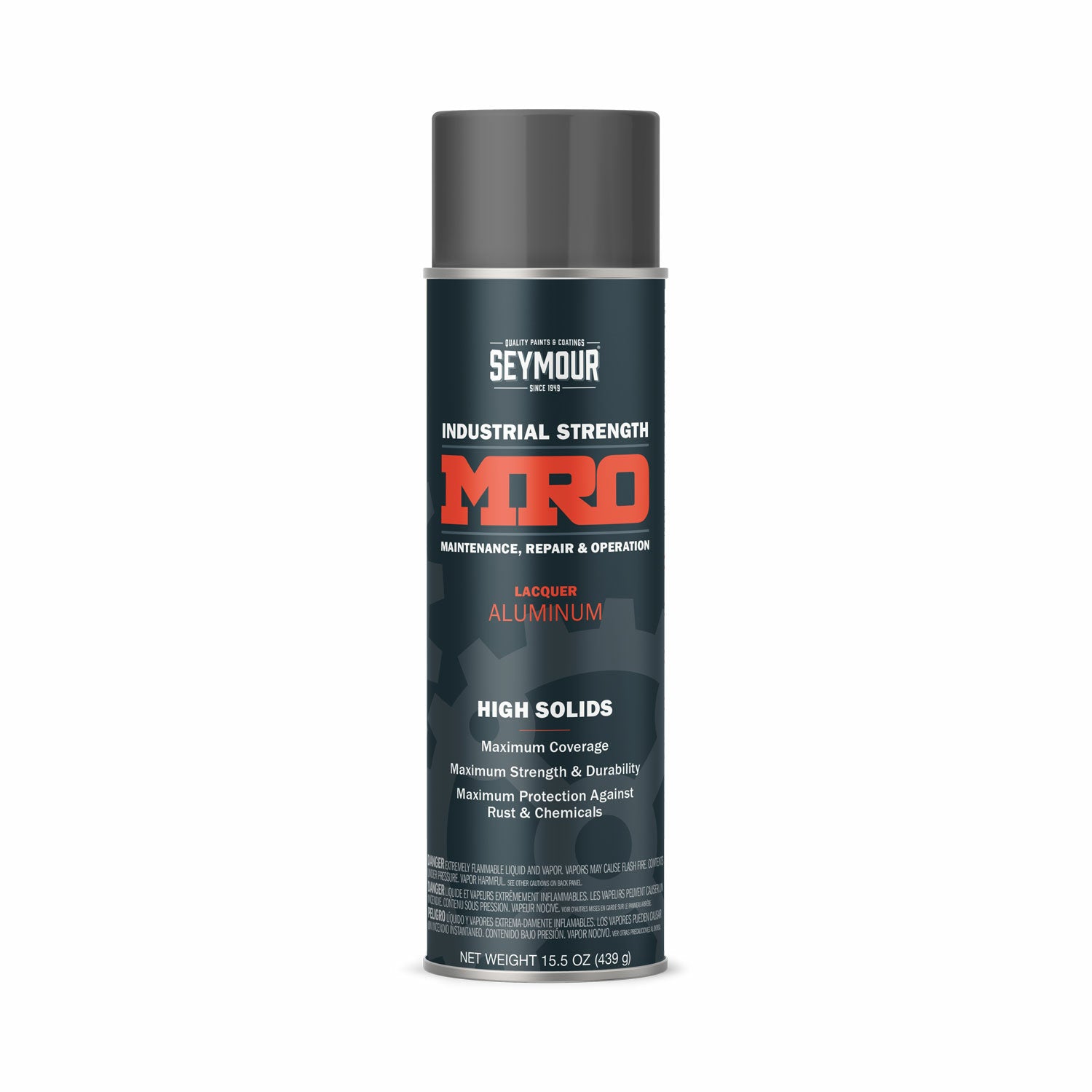 MRO Industrial High-Solids Spray Paint- Aluminum - 16 OZ. Net Fill Wt.