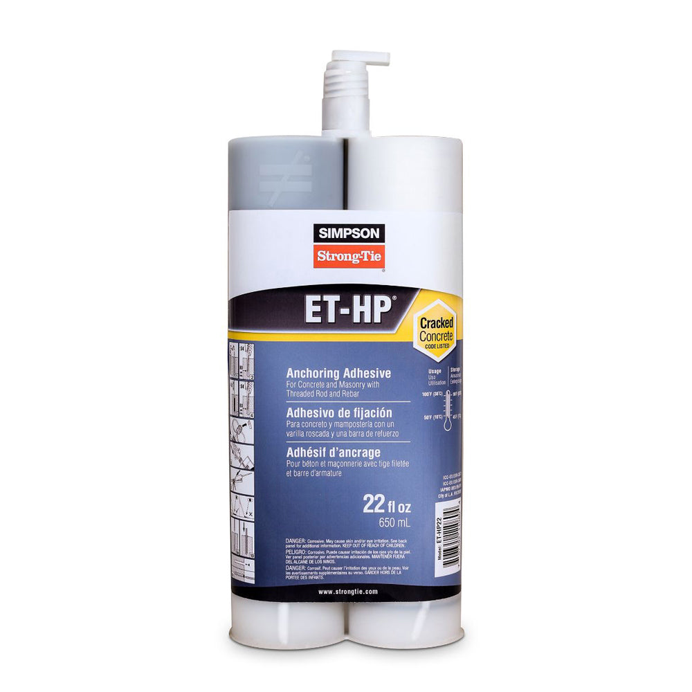 Simpson Strong-Tie Et-Hp® Epoxy Adhesive - 22 Oz