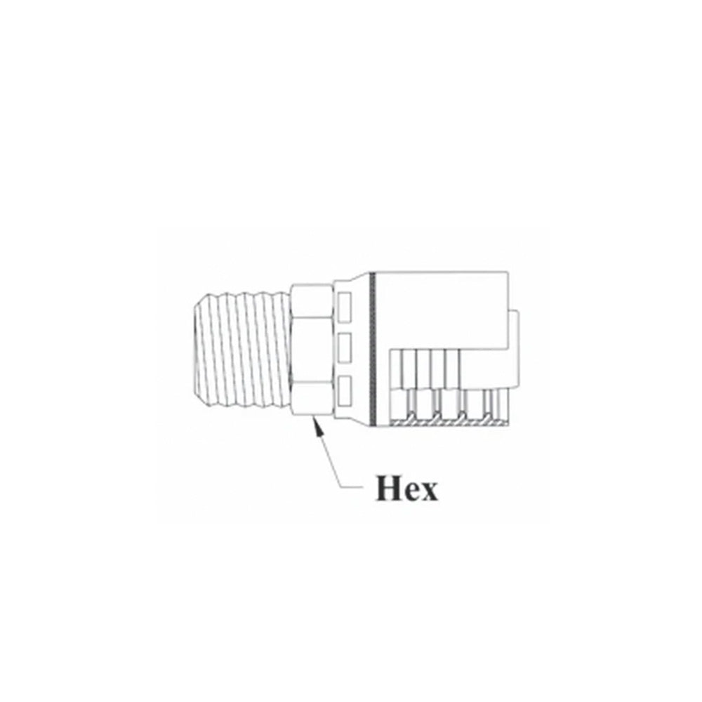 3/4 Inch X 1 Inch Male Pipe NPT Rigid
