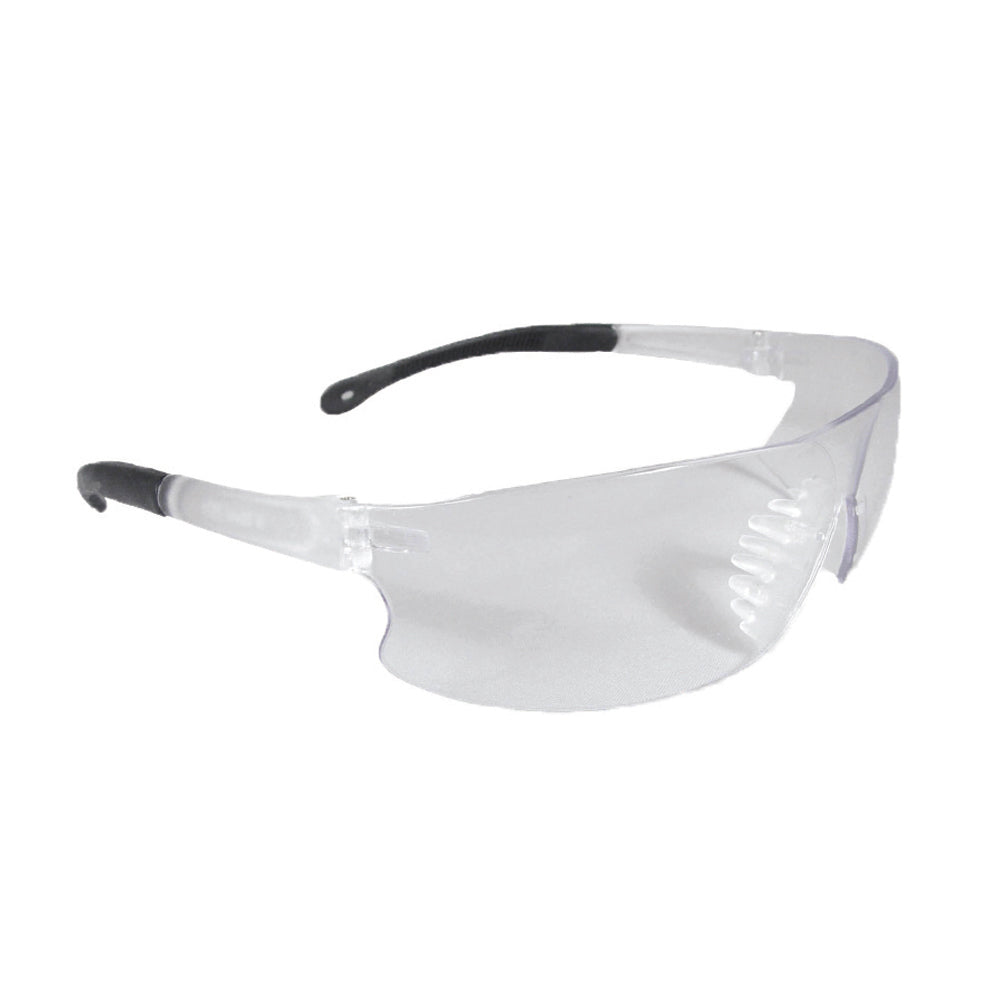Bass Clear Frame Safety Glasses - Anti-Fog