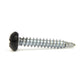 #8 x 1 Inch Painted Self-Drilling Pan Head Square Drive Screws - Black