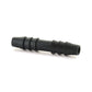 1/4 Inch x 1/4 Inch Vacuum and Washer Hose Barbed Line Connector Black