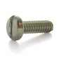 #10-24 x 1 Inch Coarse Plain 18-8 (A2) Stainless Steel Slotted Drive Pan Head Machine Screw