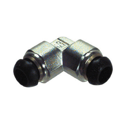 M4 Nickel Plated Brass Push-In Tube Union Elbow