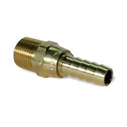 3/8 Inch X 3/8 Inch MPT X Barb Hose CA360-Ca345 Brass Swivel Connector
