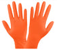 Panther-Guard� High-Visibility Orange Nitrile, Powder-Free, Industrial-Grade, Raised Diamond Pattern, 8-Mil- 9.5-Inch Disposable Gloves - X-Large