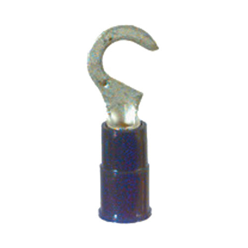 16-14 Gauge Hook Terminal #10 Stud PVC Insulated Blue - Clearance