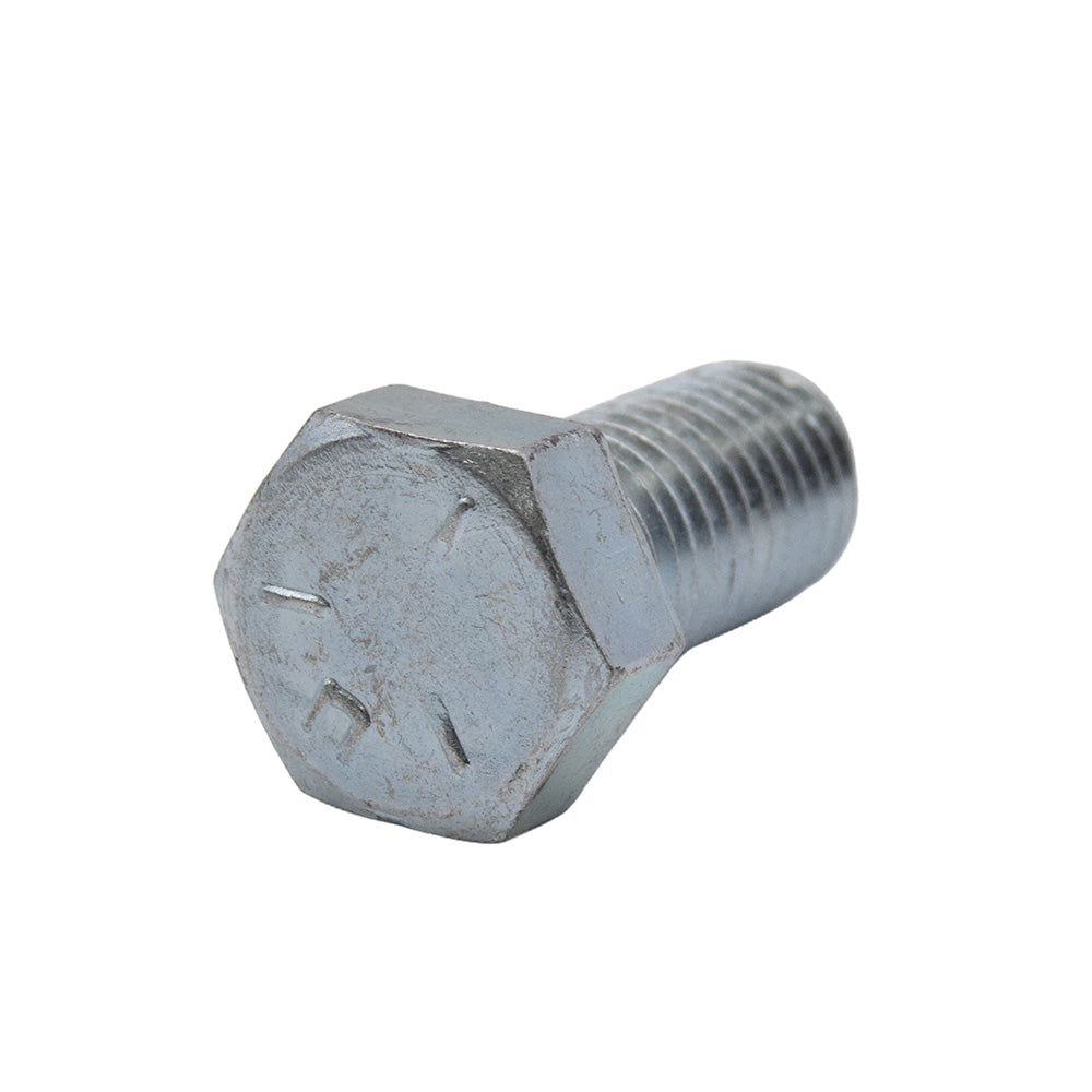 1/2-13 x 1 Inch Coarse Grade 5 Zinc Plated Steel Hex Head Cap Screw Usa