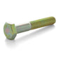 1-1/8-7 x 5-1/2 Inch Coarse Grade 8 Zinc Plated Steel Hex Head Cap Screw