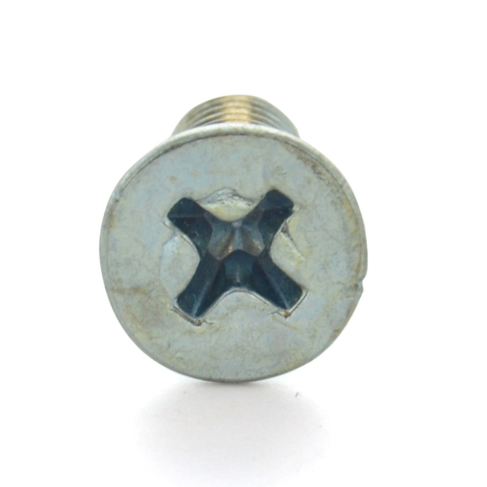 #10-32 x 5/8 Inch Fine Zinc Plated Steel #2 Phillips Drive Flat Countersunk Head Machine Screw