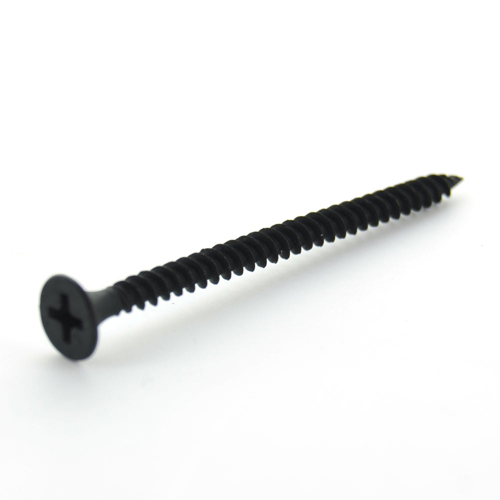 #6 x 1-1/2 Inch Fine Sharp Point #2 Phillips Drive Bugle Head Black Phosphate Steel Drywall Screw