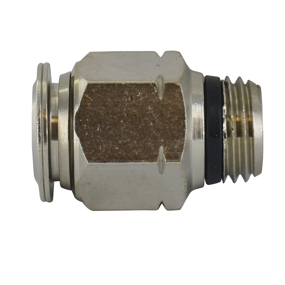 1/4 Inch Tube X 3/8 Inch Pipe Straight Male Connector - Universal Thread