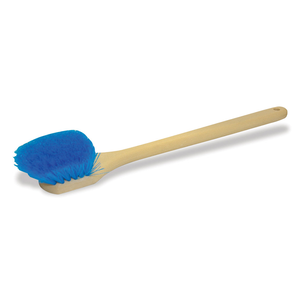 20 Inch Tan/Blue Polypropylene Heavy Duty Professional Scrub Brush
